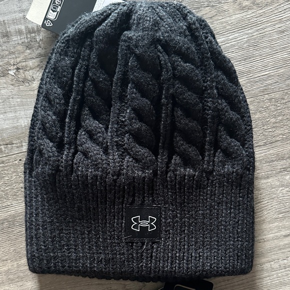 Under Armour Black and Tan Beanie Duo - Picture 3 of 3